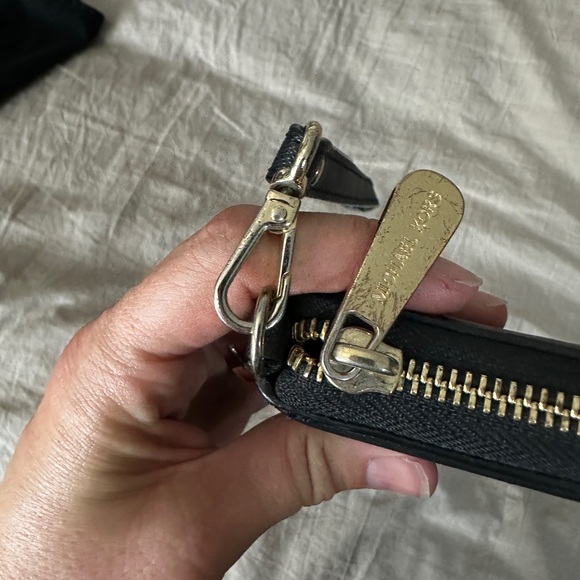 Michael Kors Black Wristlet with Gold Accents - Picture 3 of 5